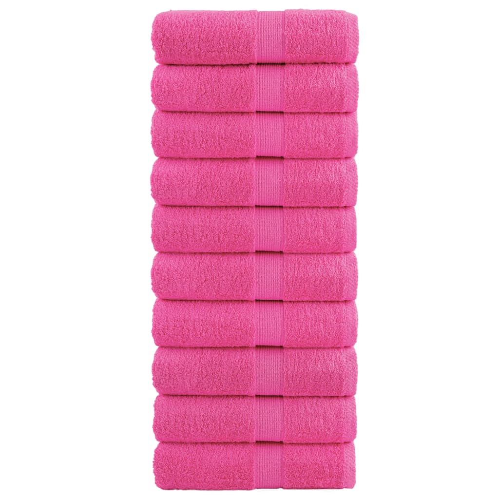 Vidaxl Guest Wipes Solund 10 st 600 g m² 30x30 cm rose