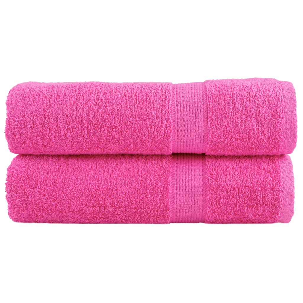 VidaXL serviettes de bain solund 2 pièces 600 g m² 100x150 cm