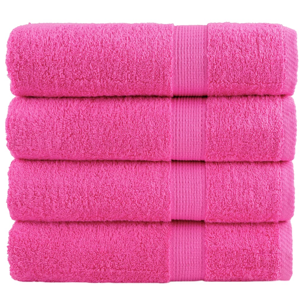 Serviettes de bain vidaxl solund 4 pcs 600 g m² 100x150 cm