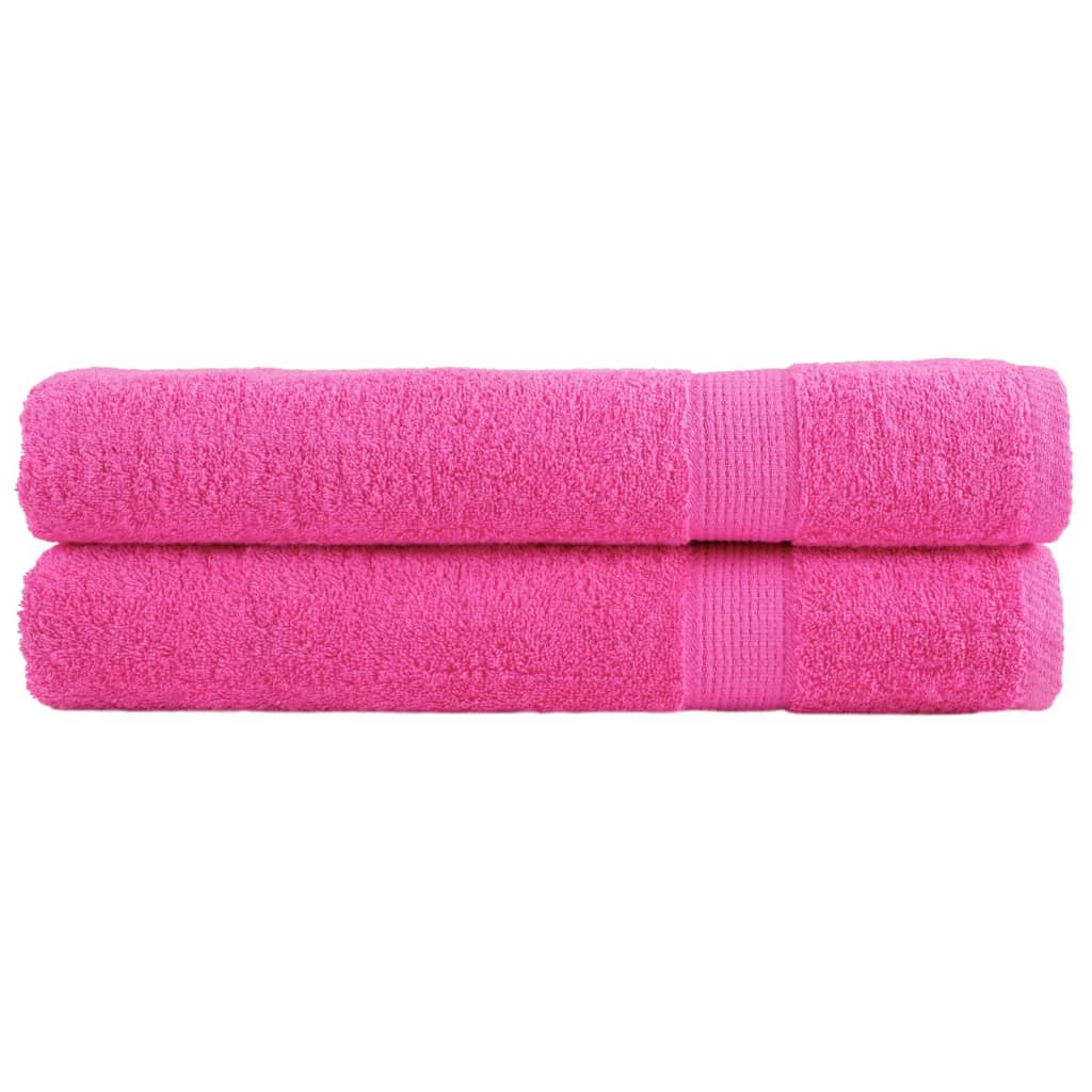 Serviettes Vidaxl Solund 2 PCS 600 g m² 100x200 cm rose