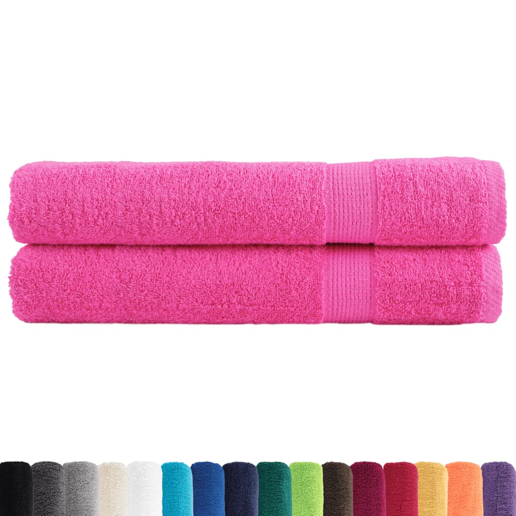 Serviettes Vidaxl Solund 2 PCS 600 g m² 100x200 cm rose