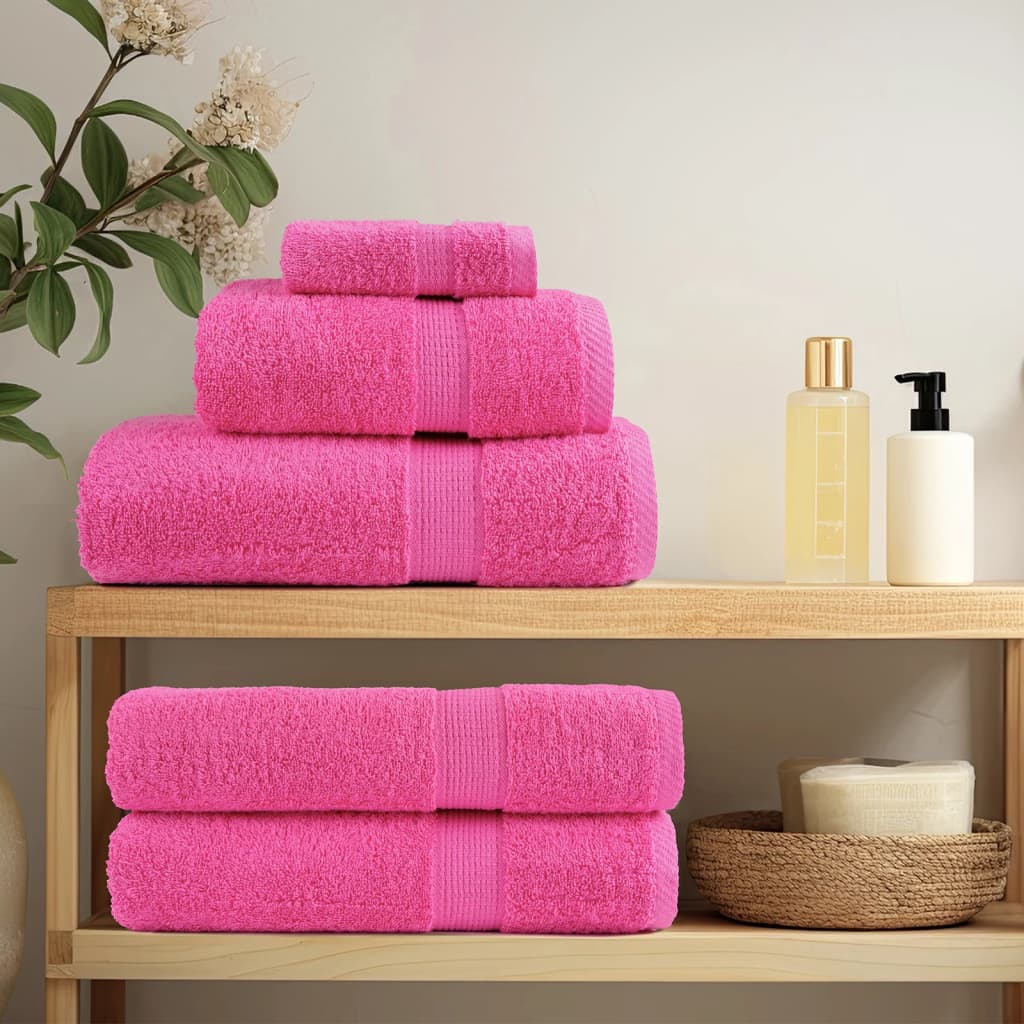 Serviettes Vidaxl Solund 2 PCS 600 g m² 100x200 cm rose