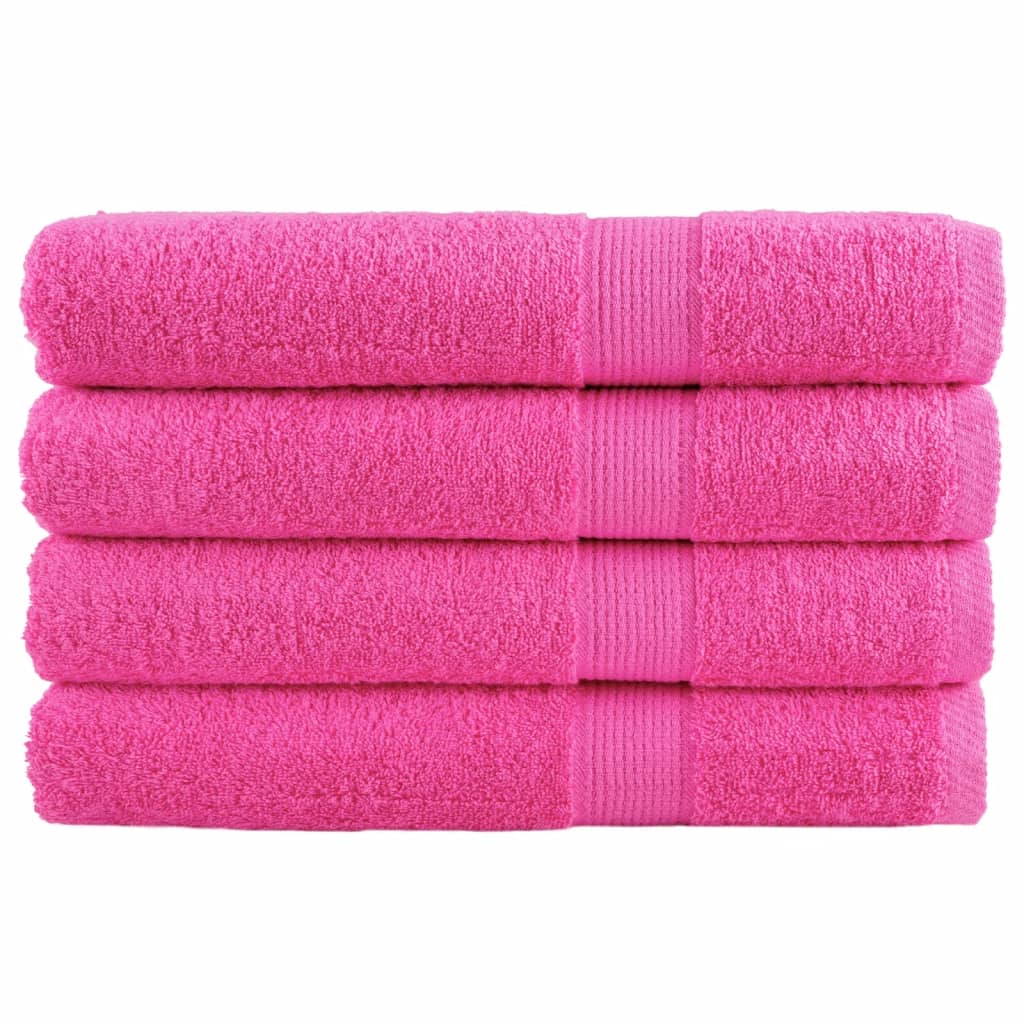 Serviettes Vidaxl Solund 4 ST 600 G M² 100x200 cm rose