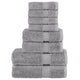 Vidaxl Set serviette à 8 pièces Solund 600 g m² gris