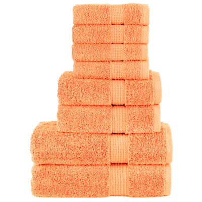 Vidaxl Set de serviette à 8 pièces Solund 600 g m² Oranje