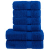 Vidaxl Set serviette de 6 pièces Solund 600 g m² bleu