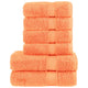 Vidaxl Set serviette à 6 pièces Solund 600 g m² orange