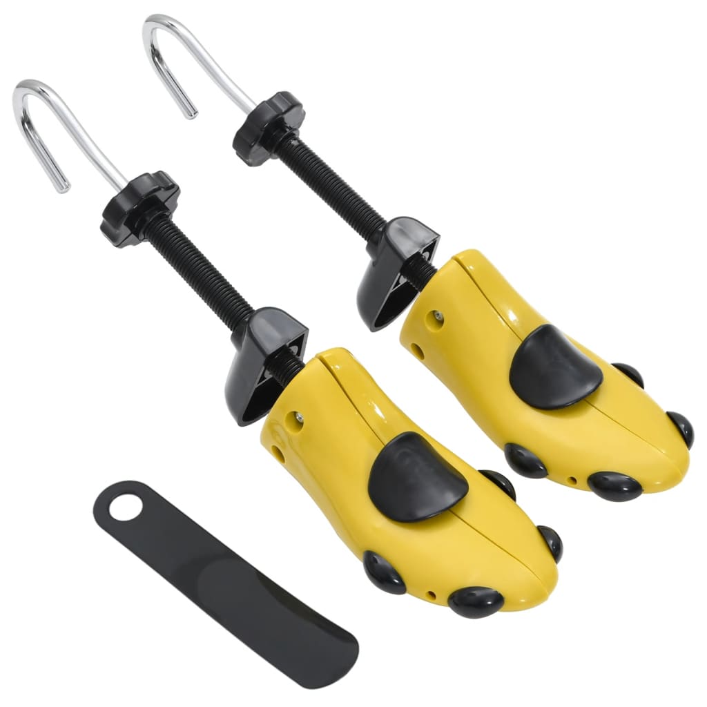Sics à chaussures Vidaxl avec chausse-pied EU 37-41 Plastique jaune