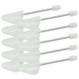 Sics de chaussures Vidaxl 5 paires d'EU 35-38 Plastique blanc - afbeelding 1