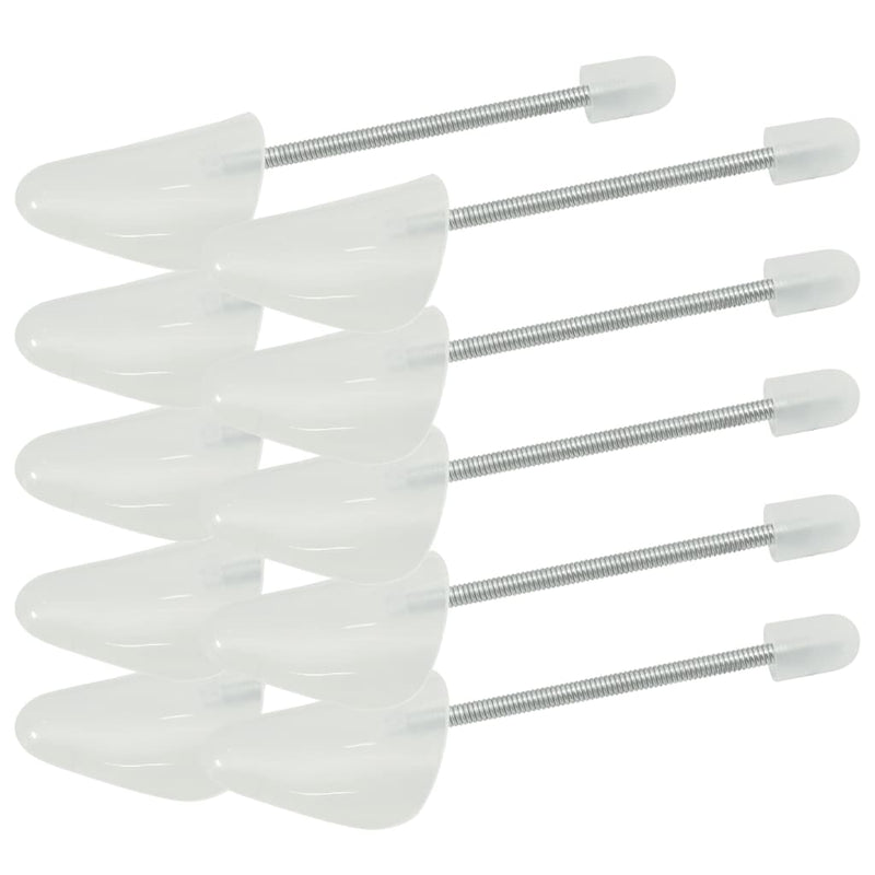 Sics de chaussures Vidaxl 5 paires d'EU 35-38 Plastique blanc