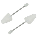 Sics de chaussures Vidaxl 5 paires d'EU 35-38 Plastique blanc - afbeelding 2