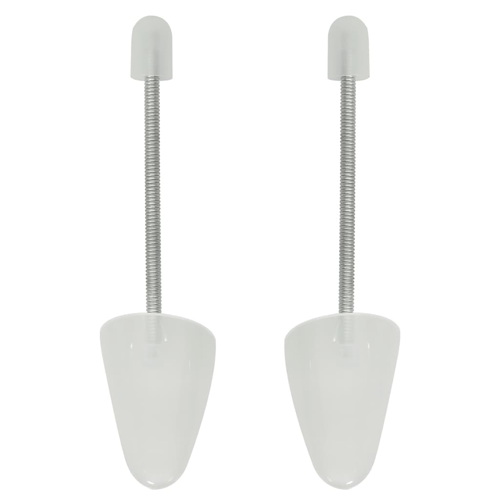 Sics de chaussures Vidaxl 5 paires d'EU 38-44 Plastique blanc