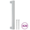 Vidaxx poignées 20 pcs 160 mm acier inoxydable couleur argent