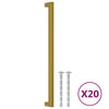 Vidaxx poignées 20 pcs 320 mm acier inoxydable doré