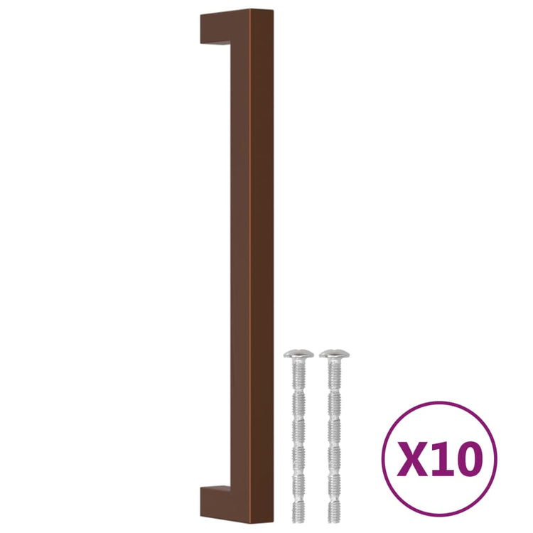 Vidaxx poignées 10 pcs 192 mm acier inoxydable couleur bronze