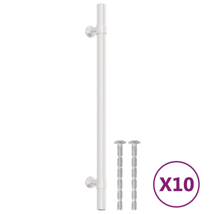 Vidaxx poignées 10 pcs 192 mm acier inoxydable couleur argent