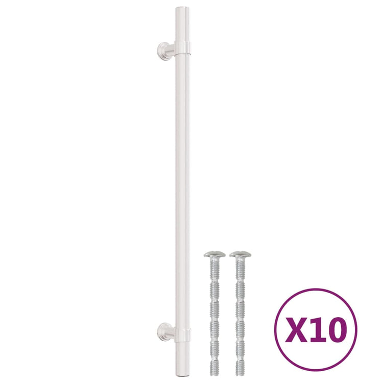 Vidaxx poignées 10 pcs 224 mm acier inoxydable couleur argent