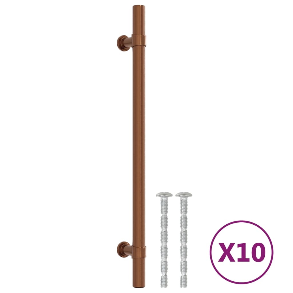 Vidaxx poignées 10 pcs 192 mm acier inoxydable couleur bronze