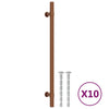 VidaXL poignées 10 pcs 224 mm acier inoxydable couleur bronze
