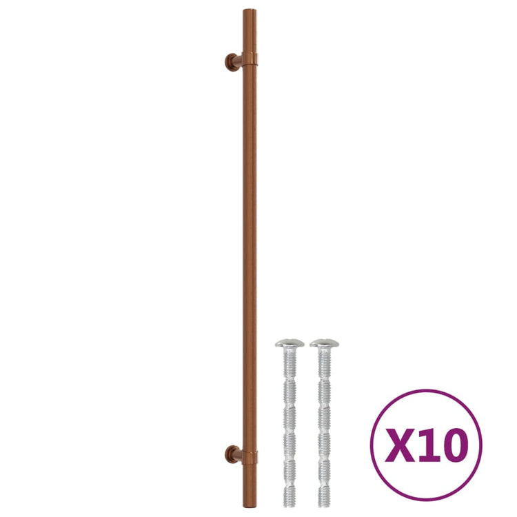 VidaXL poignées 10 pcs 320 mm acier inoxydable couleur bronze