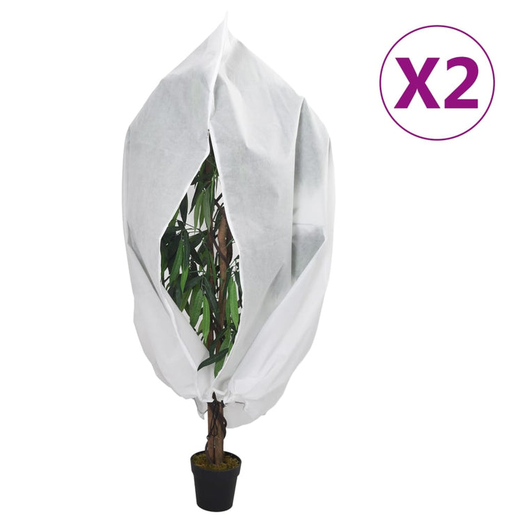 Vidaxxl couvertures végétales avec fermeture éclair 2 pcs 70 g m² 1,2x1,8 m