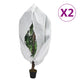 Vidaxxl couvertures végétales avec fermeture éclair 2 pcs 70 g m² 1,2x1,8 m