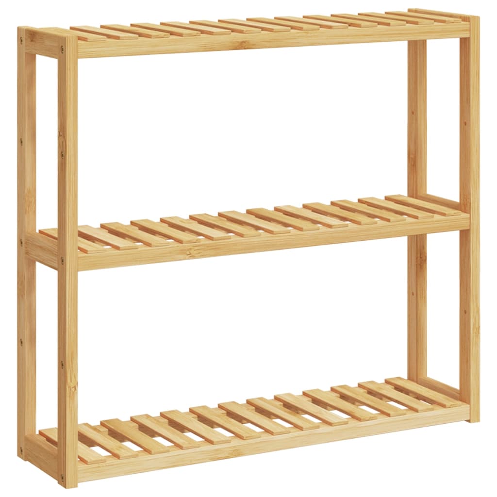 Vidaxl Salle de salle de bain Rack à 3 couches Montage 60x15x54 cm BAMBOO