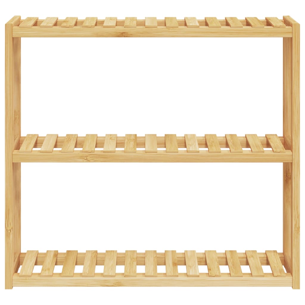 Vidaxl Salle de salle de bain Rack à 3 couches Montage 60x15x54 cm BAMBOO