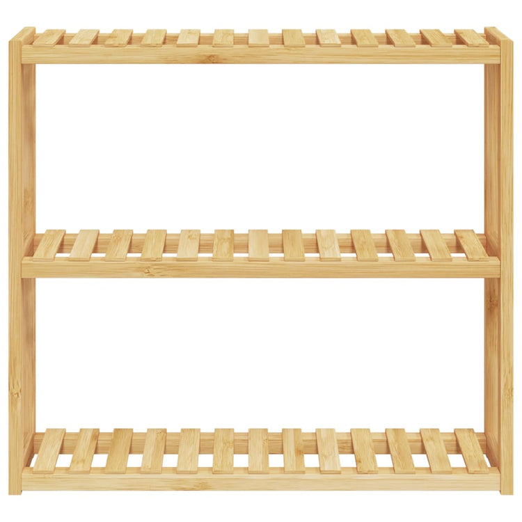 Vidaxl Salle de salle de bain Rack à 3 couches Montage 60x15x54 cm BAMBOO