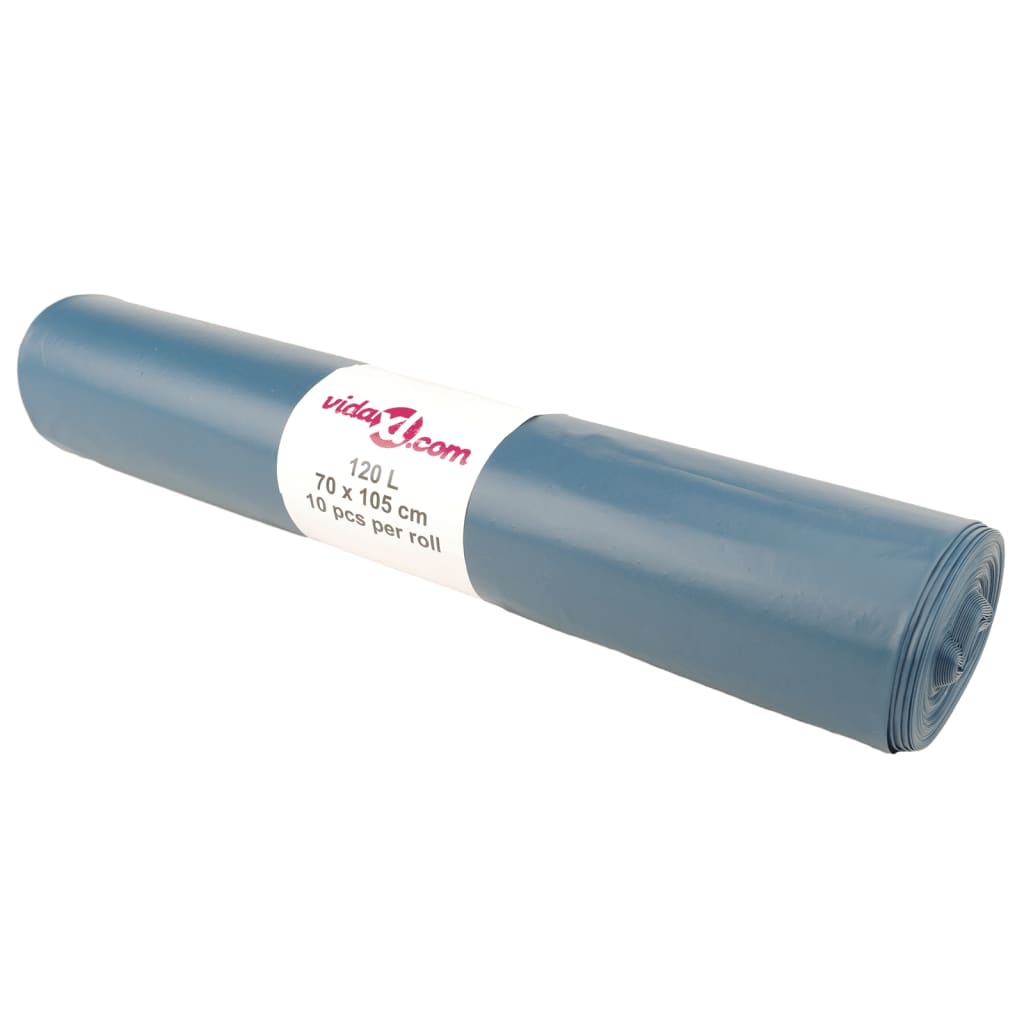 Sacs à ordures vidaxl 100 st 120 l bleu