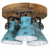 Vidaxl Plafond lampe 25 W E27 35x35x25 cm Bleu par temps