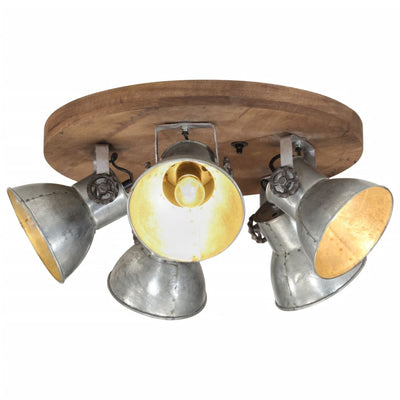 Vidaxl plafond lampe 25 W E27 50x50x25 cm Couleur en argent vintage
