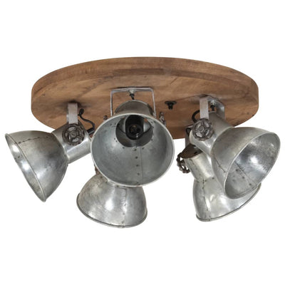 Vidaxl plafond lampe 25 W E27 50x50x25 cm Couleur en argent vintage