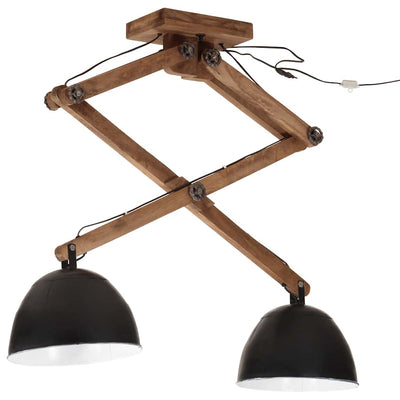 Vidaxl Plafond lampe 25 W E27 29x18x85 cm noir