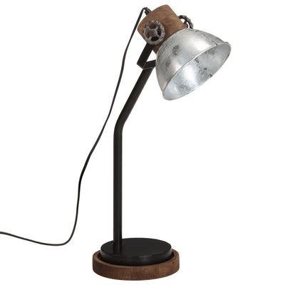 Lampe de bureau Vidaxl 25 W e27 18x18x60 cm Couleurs argentées vintage