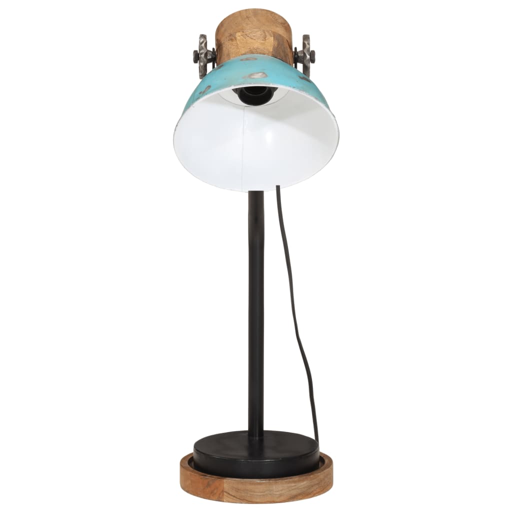 Lampe de bureau Vidaxl 25 W E27 18x18x60 cm Bleu par temps