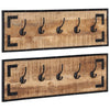Racks de couche Vidaxl 2 ST 80x8x25 cm en bois massif massif