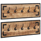 Racks de couche Vidaxl 2 ST 80x8x25 cm en bois massif massif