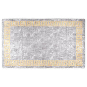 Vidaxl tapis lavable antidérapant 120x170 cm gris et or de couleur - afbeelding 1