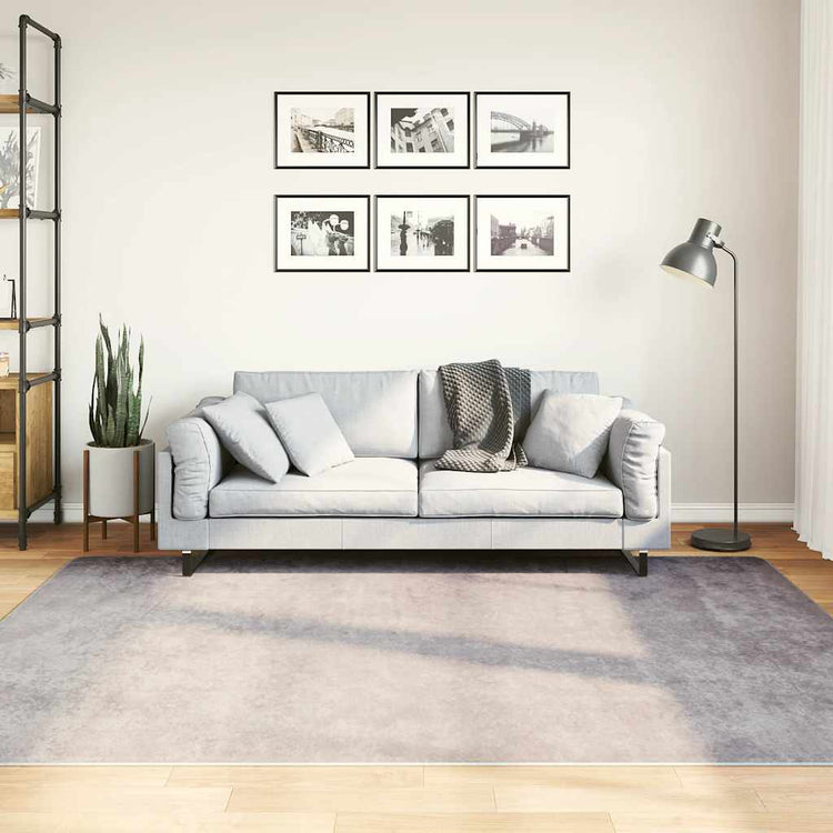 Tapis Vidaxl Wasable Anti-Slip 150x230 cm Gray