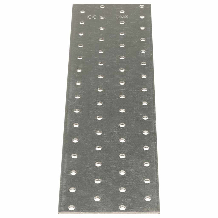 Plaques de vidaxl perforées 20 pcs 2 mm 300x80 mm en acier galvanisé
