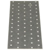 Plaques de vidaxl perforées 20 pcs 2 mm 240x100 mm en acier galvanisé