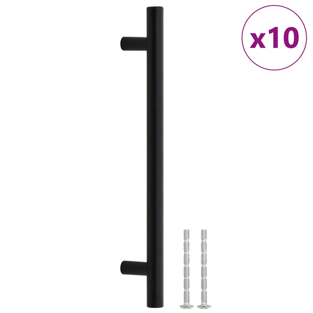 Vidaxl gère 10 st 160 mm en acier inoxydable noir