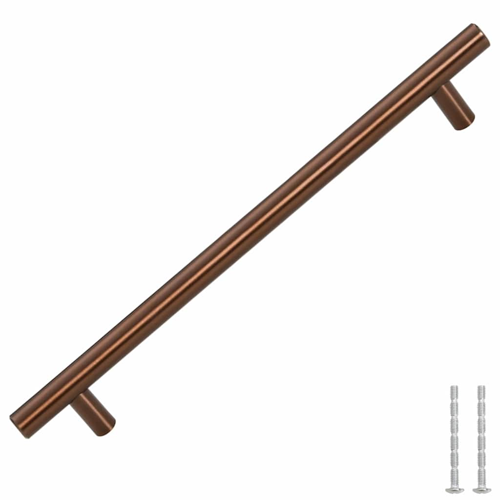 Vidaxl gère 5 st 192 mm en acier inoxydable en bronze coloré