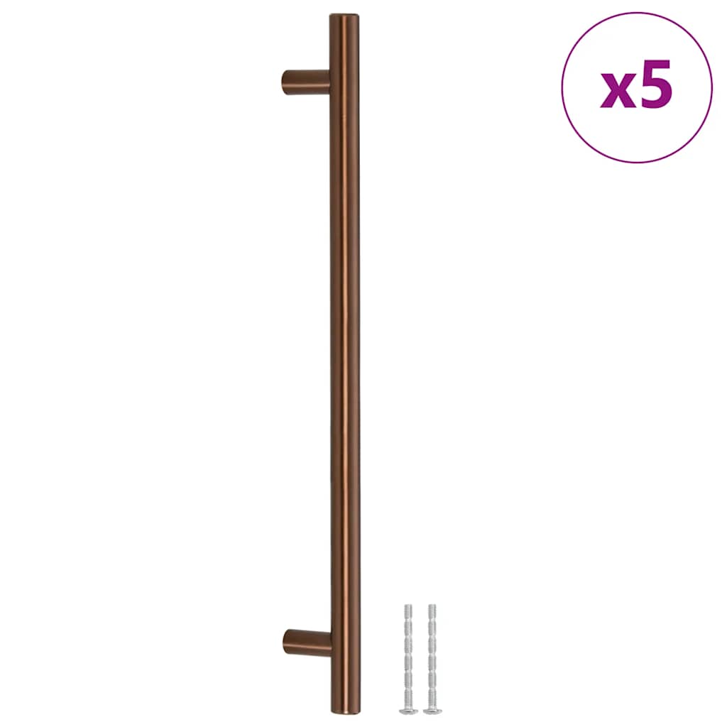 VidaXL poignées 5 pcs 224 mm acier inoxydable couleur bronze