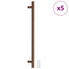 VidaXL poignées 5 pcs 320 mm acier inoxydable couleur bronze