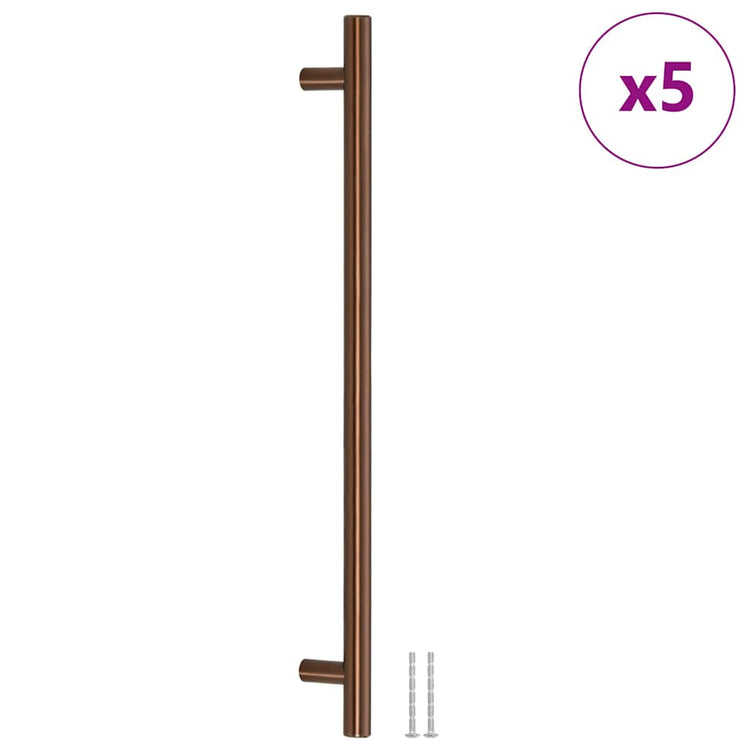 VidaXL poignées 5 pcs 320 mm acier inoxydable couleur bronze