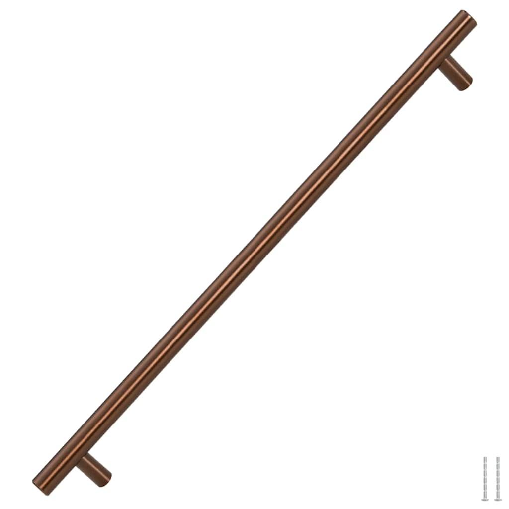 VidaXL poignées 5 pcs 480 mm acier inoxydable couleur bronze