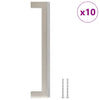 Vidaxl gère 10 st 160 mm en acier inoxydable en argent coloré