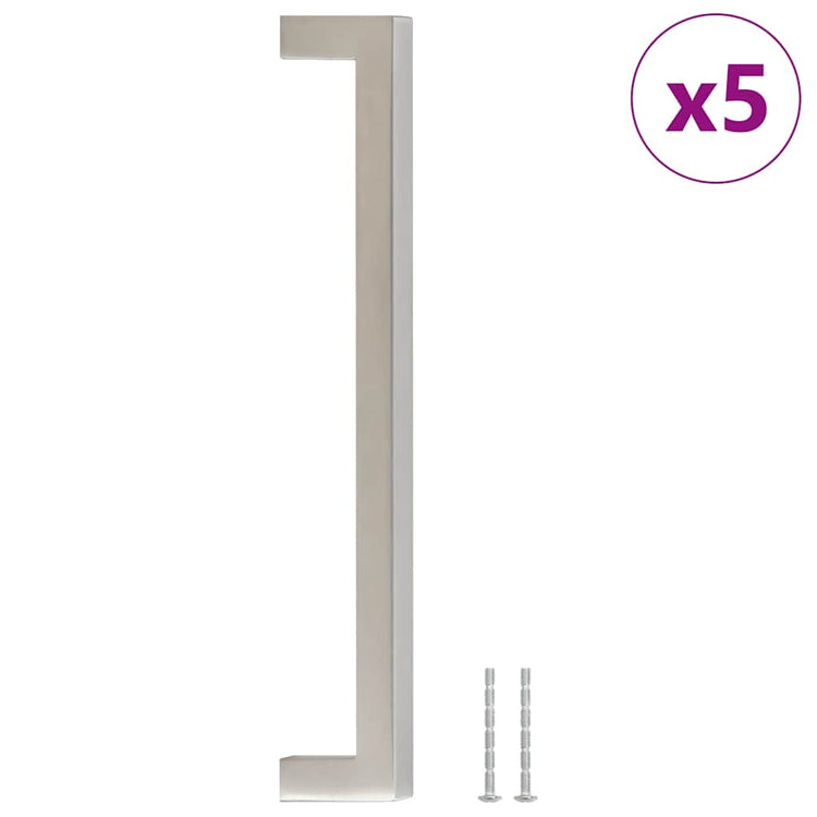 Vidaxx poignées 5 pcs 192 mm acier inoxydable couleur argent